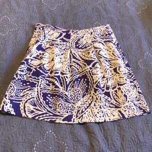 Purple and white skirt